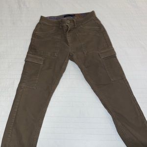 Prana cropped military green cargo pants